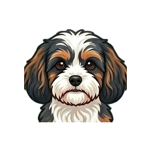 Illustration of a Cavachon