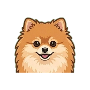 Illustration of a Pomeranian
