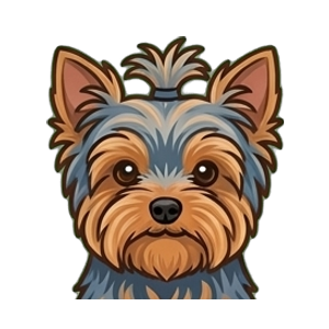 Illustration of a Yorkshire Terrier